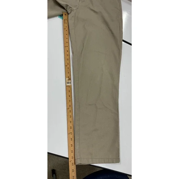 Men's Khaki Cabela's Outfitter Series Pants Adjustable Waist Flat Front 40 X 34 - Picture 11 of 12